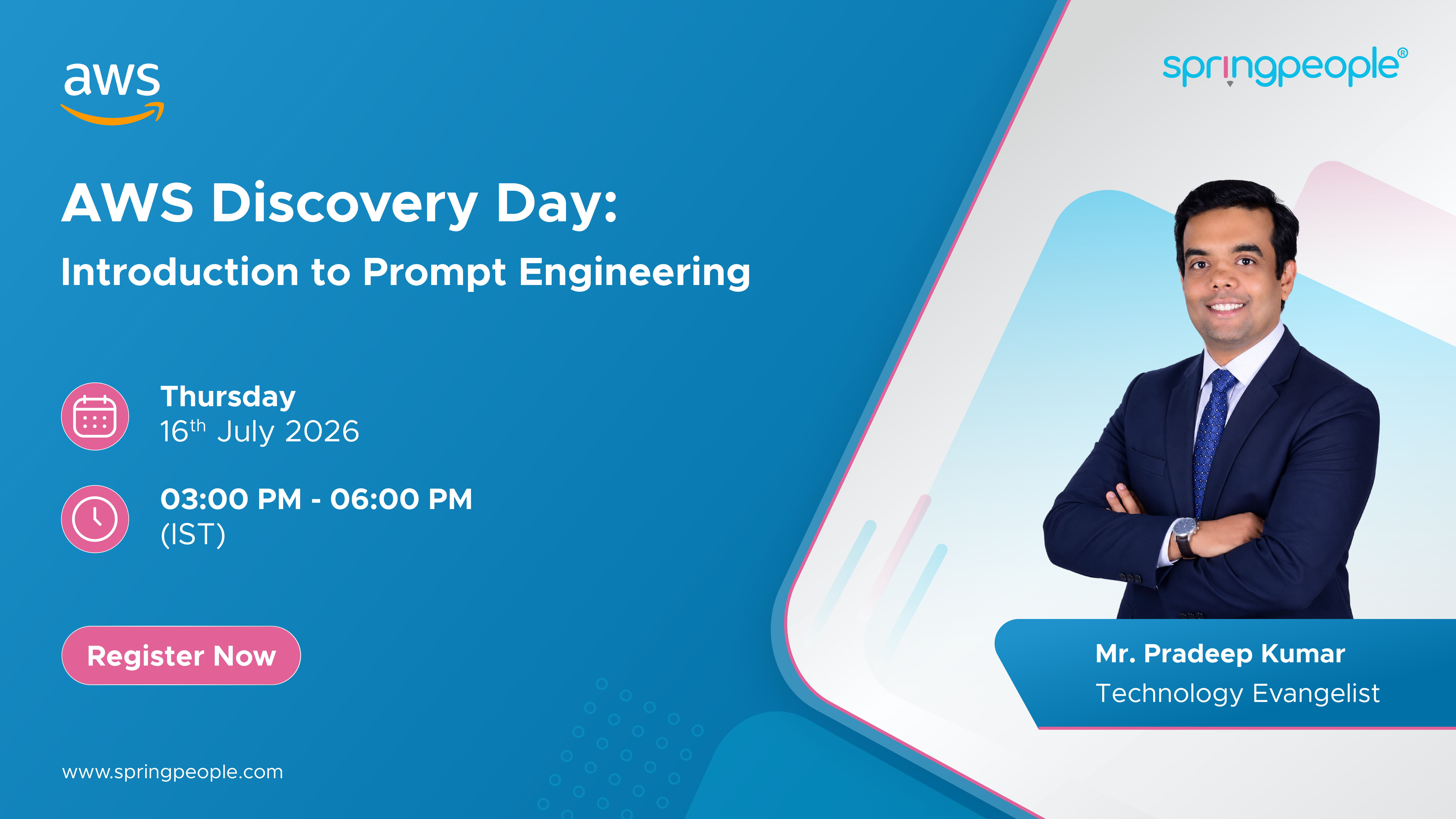 AWS Discovery Day: Introduction to Prompt Engineering Logo thumbnail_url